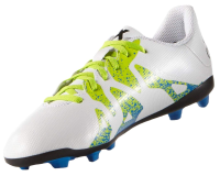 adidas X 15.4 FG J Soccer Shoe Little Kid/Big Kid (White)