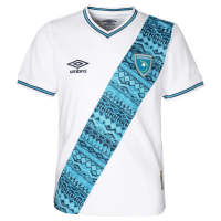 Umbro Guatemala Youth Home Jersey 2023 (as1, Alpha, m, Regular) White, Sky Blue