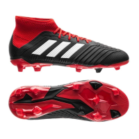adidas Predator 18.1 Fg J Black/White/Red Soccer Shoes 4