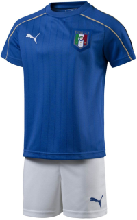 PUMA Kids FIGC Italia Home Minikit with Packaging, Size: X-Small, Color Team Power Blue-White