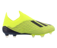 adidas Men's X 18+ FG Soccer Cleat, 9.5 D(M) US,Football Blue/Solar Yellow/Core Black