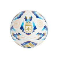 adidas Unisex-Adult Argentina Mini Soccer Ball, White/Pantone/Lucid Blue/Gold Metallic, 1