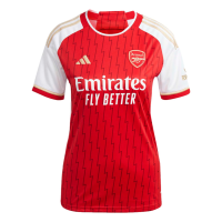 adidas Women's Soccer Arsenal 23/24 Home Jersey - Celebrate a Unique Anniversary with Lightning Bolts and Gold Details (as1, Alpha, m, Regular, Regular)