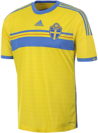 adidas Sweden Home Mens Soccer Jersey- 2014/15