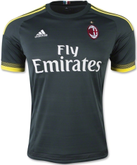 adidas Men's AC Milan Third Soccer Jersey Climacool (XX-Large) Deep Green