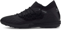 Puma Men's Future 5.3 Netfit Turf Trainer Soccer-Shoe, Black-Asphalt, 7.5 M US