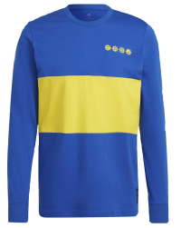 adidas Men's Boca Juniors Seasonal Special Long Sleeve Tee (X-Large), Power Blue