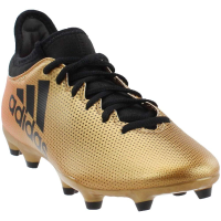adidas Performance Men's X 17.3 FG Soccer Shoe,tactile gold/core black/solar red,10.5 M US
