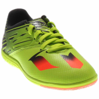 adidas Performance Messi 15.3 Indoor Soccer Shoe (Little Kid/Big Kid),Semi Solar Slime/Solar Red/Black,11.5 M US Little Kid