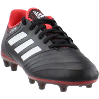 adidas Men's Copa 18.2 Firm Ground Soccer Shoe, Black/White/Real Coral, 11.5 M US