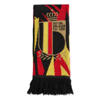 adidas unisex-adult World Cup Football Team Scarf Black/Bold Gold/Red (Belgium) OSFM