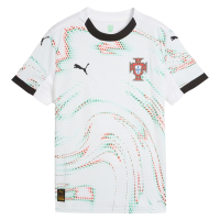 PUMA Men's Soccer 2025 Portugal Youth Home & Away Jersey - Performance Technology, Official Badge, Youth Fit (US, Alpha, Medium, Regular, Regular, Away - White)
