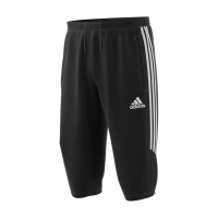 adidas Men's Soccer Tiro 17 3/4 Pants, Black/White, XX-Large