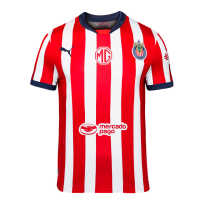 PUMA Youth Soccer Chivas 24/25 Home Jersey - Replica Jersey for Young Fans, dryCELL Technology (US, Alpha, X-Large, Regular, Red/White)