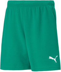Puma - Juniors Teamrise Short, Color Pepper Green/Puma White, Size: X-Small