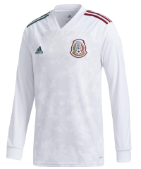 adidas 2020-21 Mexico Away Long-Sleeve Jersey - White 3XL