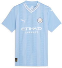 PUMA Women's Manchester City Home Jersey 23/24 (as1, Alpha, m, Regular, Regular) Light Blue