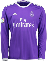 adidas 2016-2017 Real Madrid Away Long Sleeve Shirt (S)