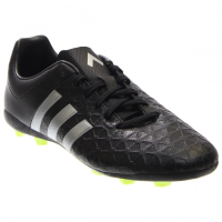 adidas Performance Ace 15.4 FG J Soccer Shoe (Little Kid/Big Kid),Black/White/Solar Yellow,3 M US Little Kid