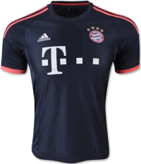 adidas Bayern Munich Men's Champions League Soccer Jersey (Navy Blue) X-Small