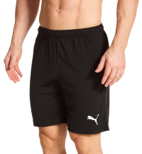 PUMA Mens Team Rise Performance Athletic Workout Shorts, Black, X-Large