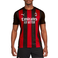 PUMA Men's A.C. Milan Home Replica Jersey, Tango Red Black, XXL