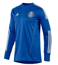 adidas Men's Mexico Goalkeeper Jersey - Blue/White (XL)