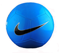 Nike Pitch Training Soccer Ball Cyan/Silver/Black Size Size Three Ball