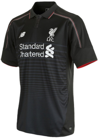 New Balance 2015-2016 Liverpool 3rd Soccer Shirt (Black) (S)