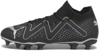 PUMA Mens Future Match Firm Ground Soccer Cleats (us_Footwear_Size_System,Adult,Men,Numeric,Medium,Numeric_9_Point_5),Puma Black-puma Black-puma Aged Silver