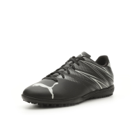 PUMA Mens Attacanto Turf Trainer Soccer Cleat, PUMA Mens Black-Silver Mist, 8