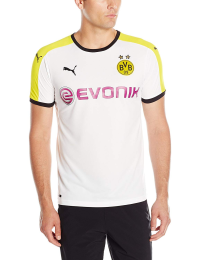 PUMA Mens 2015/16 Borussia Dortmund BVB Third Jersey XL (White/Yellow/Black)