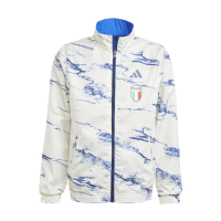 adidas Italy Anthem Jacket Kids', Blue, Size M