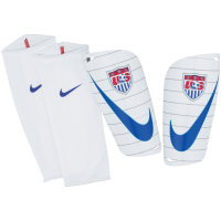 Nike Mercurial Lite USA Shinguard White, Blue and Red (S)