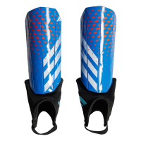 adidas Unisex-Child Match Predator Shin Guards Bright Royal/Solar Red/White Small