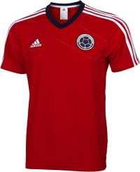 adidas Colombia Away Jersey (Little Kids/Big Kids) University Red/Collegiate Navy MD (10-12 Big Kids)