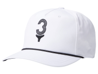adidas Men's Golf Tee Time 5 Panel Hat, White, OSFM