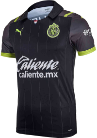 PUMA Chivas Guadalajara Away Men's Soccer Jersey- 2021/22 (3X-Large) Black