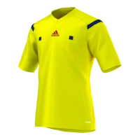 Adidas Referee 14 Mens Short Sleeve Jersey 2XL Yellow-Navy