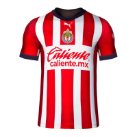 PUMA Men's Soccer Chivas 22/23 Authentic Home Jersey (Small) Red/White
