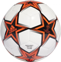 adidas unisex-adult Finale 21 Club Soccer Ball White/Black/Solar Red 5