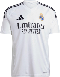 adidas Real Madrid Home Men's Soccer Jersey 2024 (US, Alpha, 3X-Large, Regular, Regular, Standard, White)