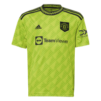adidas Manchester United 3RD Youth Jersey 22/23 (YXS) Solar Green
