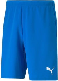 Puma - Mens Teamrise Short, Color Electric Blue Lemonade/Puma White, Size: Small