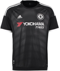 adidas Chelsea FC Third Mens Soccer Jersey- 2015/16 (X-Small) Black