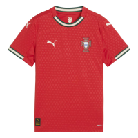 PUMA Men's Soccer 2025 Portugal Youth Home & Away Jersey - Performance Technology, Official Badge, Youth Fit (US, Alpha, X-Large, Regular, Regular, Home - Red)