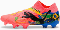 Puma Mens Future 7 Ultimate Nmj Firm GroundArtificial Ground Soccer Cleats Cleated, Firm Ground - Pink - Size 10.5 M