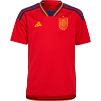 adidas Spain Youth World Cup 2022 Home Jersey (as1, Alpha, l, Regular, Large) Red, Navy