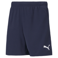 PUMA Kids' TeamRise Shorts, Peacoat White, X-Large