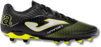 Joma - Soccer Shoes for Men - Microfiber Football Shoes for Men - Mens Cleats (White, US Footwear Size System, Adult, Men, Numeric, Medium, 12)